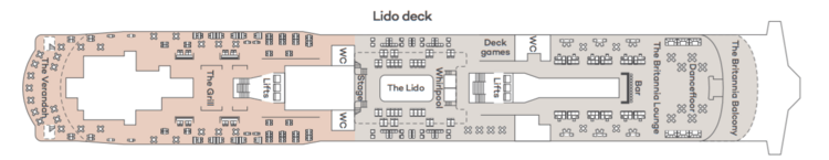 Saga Ocean Cruises Spirit of Adventure Deck Plan Lido Deck.png